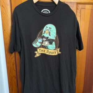 Official Nintendo Animal Crossing The Roost Brewster T-Shirt in Brown